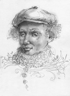 Rembrantesque Man with hat